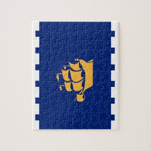 Puzzle with Flag of Quebec City, Canada Legpuzzel (Verticaal)