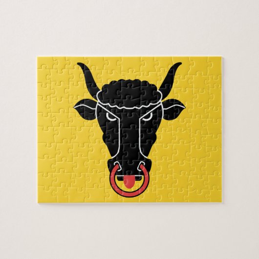 Puzzle with Flag of Uri canton, Switzerland Legpuzzel (Horizontaal)