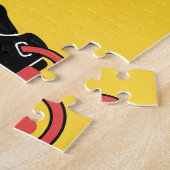 Puzzle with Flag of Uri canton, Switzerland Legpuzzel (Zijkant)