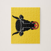 Puzzle with Flag of Uri canton, Switzerland Legpuzzel (Verticaal)