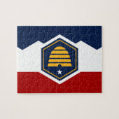 Puzzle with Flag of Utah, USA Legpuzzel (Horizontaal)