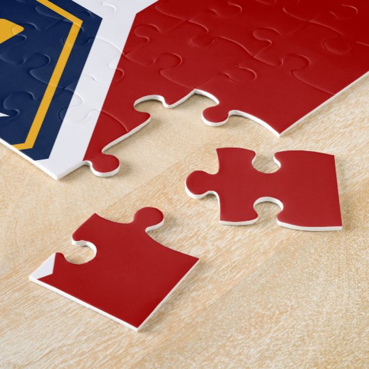 Puzzle with Flag of Utah, USA Legpuzzel (Zijkant)