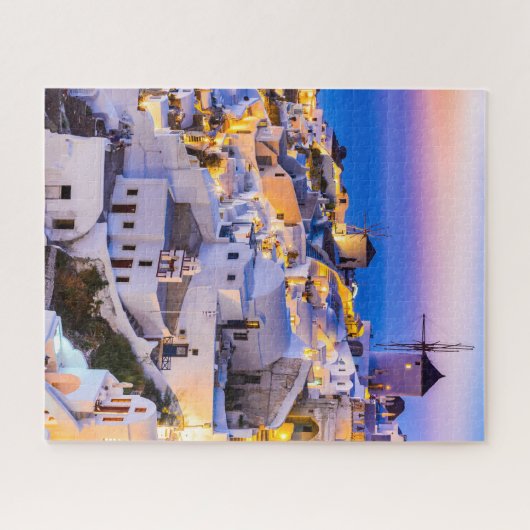 Puzzle with Gift Box Oia, Santorini Griekenland Legpuzzel (Horizontaal)