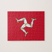 Puzzle with Isle of Man Flag, Verenigd Koninkrijk Legpuzzel (Horizontaal)