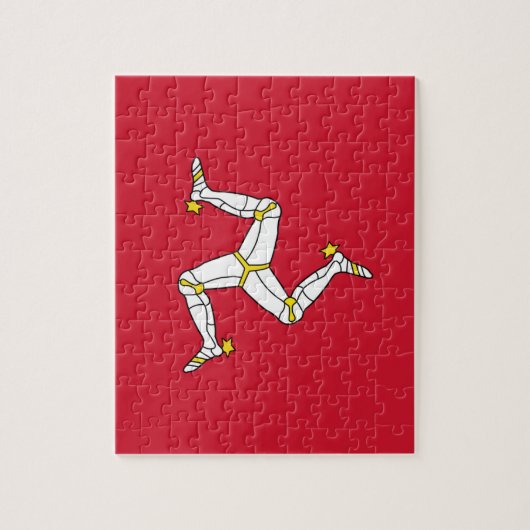Puzzle with Isle of Man Flag, Verenigd Koninkrijk Legpuzzel (Verticaal)