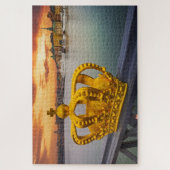 Puzzle with Stockholm sunset, Zweden Legpuzzel (Verticaal)