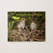 Puzzle, Wood Trush, Familieportret Legpuzzel (Horizontaal)