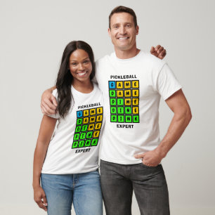 Puzzle WORD GAME DINK Pickleball T-shirt