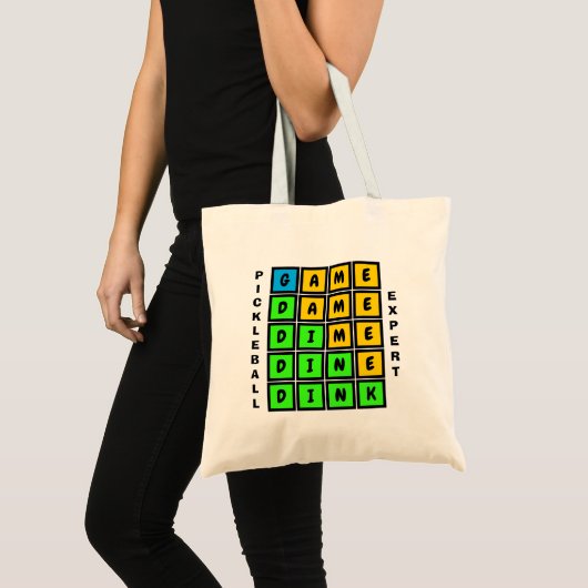 Puzzle WORD GAME DINK Pickleball Tote Bag (Voorkant (product))