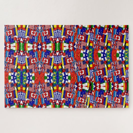 Puzzle World Flags Legpuzzel (Horizontaal)