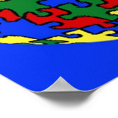 Puzzle World Kaart Poster (Hoek)