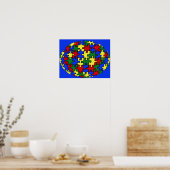 Puzzle World Kaart Poster (Keuken)