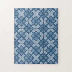 Puzzle - Woven Lattice in Three Shades Legpuzzel