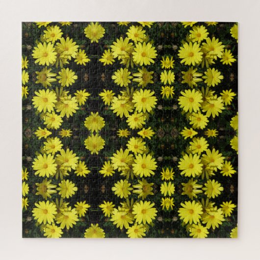 Puzzle - Yellow Garden Flowers Legpuzzel (Verticaal)