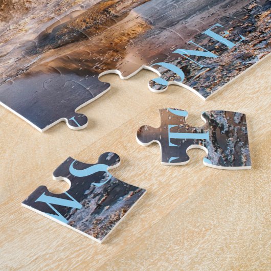 Puzzle Yellowstone Geyser Legpuzzel (Zijkant)