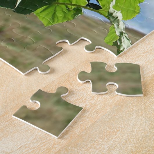 Puzzle - Zonnebloem op een heuvel v.2 Legpuzzel (Zijkant)