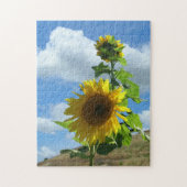 Puzzle - Zonnebloem op een heuvel v.2 Legpuzzel (Verticaal)