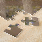 Puzzle - Zonnebloem tegen hek Legpuzzel (Zijkant)