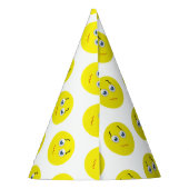 Puzzled Verwarde Emoji Party Feesthoedjes (Achterkant)