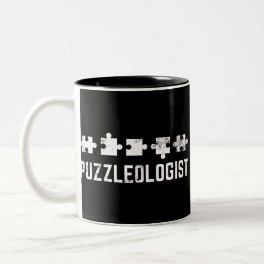 Puzzleoloog Tweekleurige Koffiemok (Links)