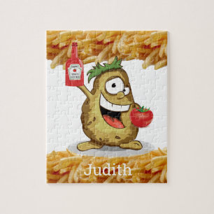 Puzzles Aardappelen Ketchup Legpuzzel