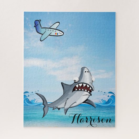 Puzzles Airplane Ocean Shark Legpuzzel (Verticaal)