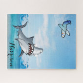 Puzzles Airplane Ocean Shark Legpuzzel (Horizontaal)
