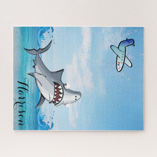 Puzzles Airplane Ocean Shark Legpuzzel (Horizontaal)