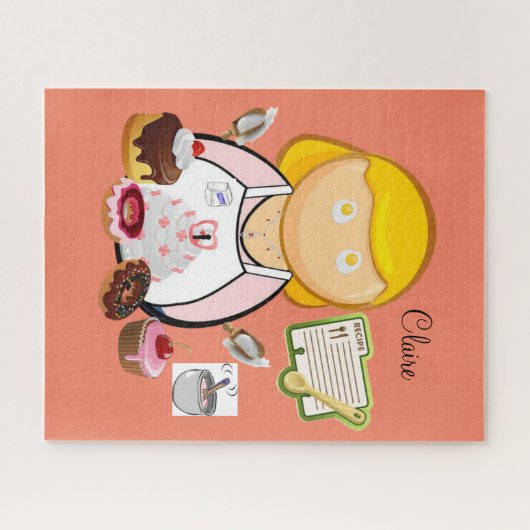 Puzzles Baker Bakery Cupcakes Legpuzzel (Horizontaal)