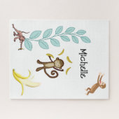 Puzzles Bananas Monkeys Leaves Legpuzzel (Horizontaal)