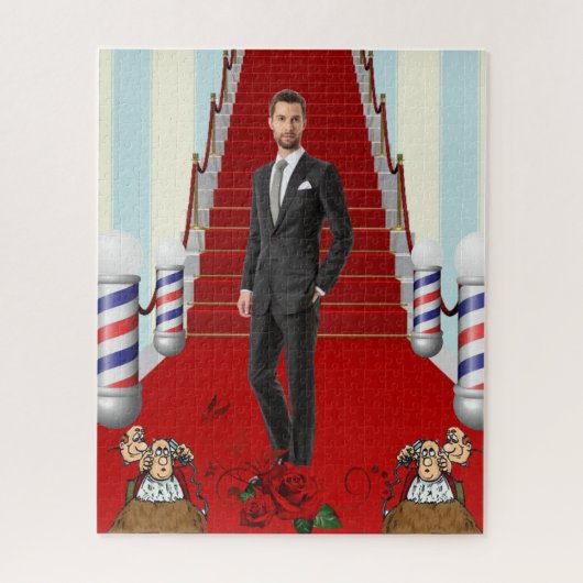 Puzzles Barbershop Barber Legpuzzel (Verticaal)