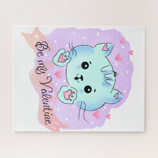 Puzzles Be Mine Hearts Happy Valentine's Day   Legpuzzel (Horizontaal)