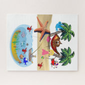 Puzzles Beach Fishing Ocean Sand Crabs Legpuzzel (Horizontaal)