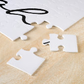 Puzzles Beige Flower Floral. Legpuzzel (Zijkant)