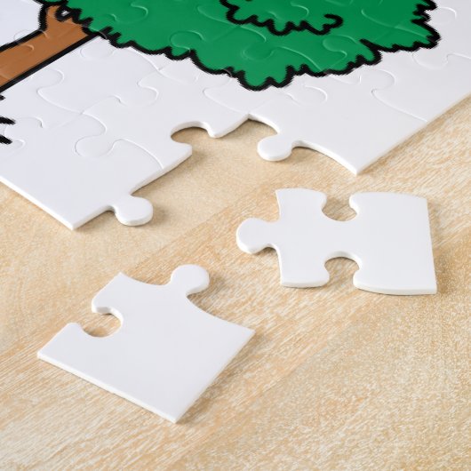 Puzzles Bird Rainbow Trees Legpuzzel (Zijkant)