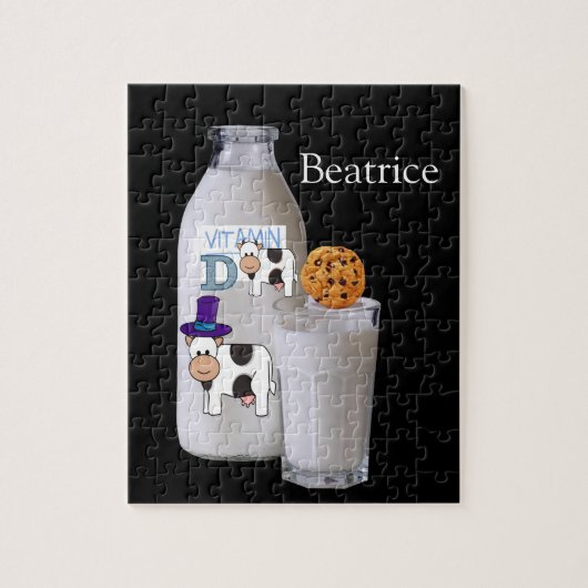 Puzzles Black Milk Vitamine D Chocolate Chip Koe Legpuzzel (Verticaal)