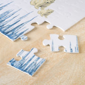 Puzzles Blue Clouds Polar Beren Ice Legpuzzel (Zijkant)