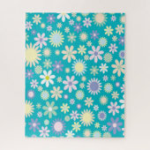 Puzzles Blue Floral Legpuzzel (Verticaal)