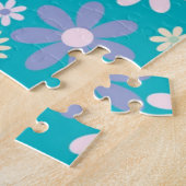 Puzzles Blue Floral Legpuzzel (Zijkant)