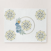 Puzzles Blue Mandala Legpuzzel (Horizontaal)