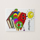 Puzzles Bookworm Apple Sun Legpuzzel (Horizontaal)