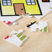 Puzzles Boys Happy Birthday Cars Witte honden Legpuzzel (Zijkant)