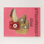 Puzzles Bread Strawberry Jam Legpuzzel (Horizontaal)