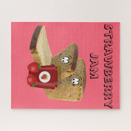 Puzzles Bread Strawberry Jam Legpuzzel (Horizontaal)