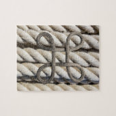 Puzzles Brown Wood Brown Rope Legpuzzel (Horizontaal)