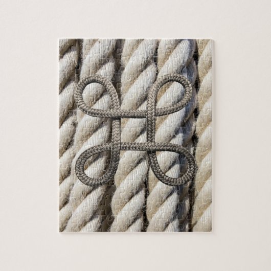 Puzzles Brown Wood Brown Rope Legpuzzel (Verticaal)