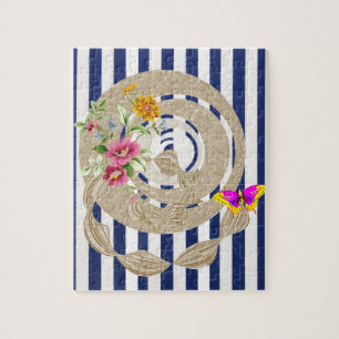 Puzzles Butterfly Floral Stripe Legpuzzel