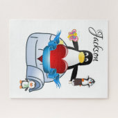 Puzzles Butterfly Penguin Hearts Happy Valentijn Legpuzzel (Horizontaal)