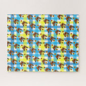 Puzzles Butterfly Yellow Blue Pset Legpuzzel (Horizontaal)