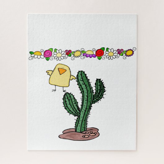 Puzzles Cactus Flowers Floral Legpuzzel (Verticaal)